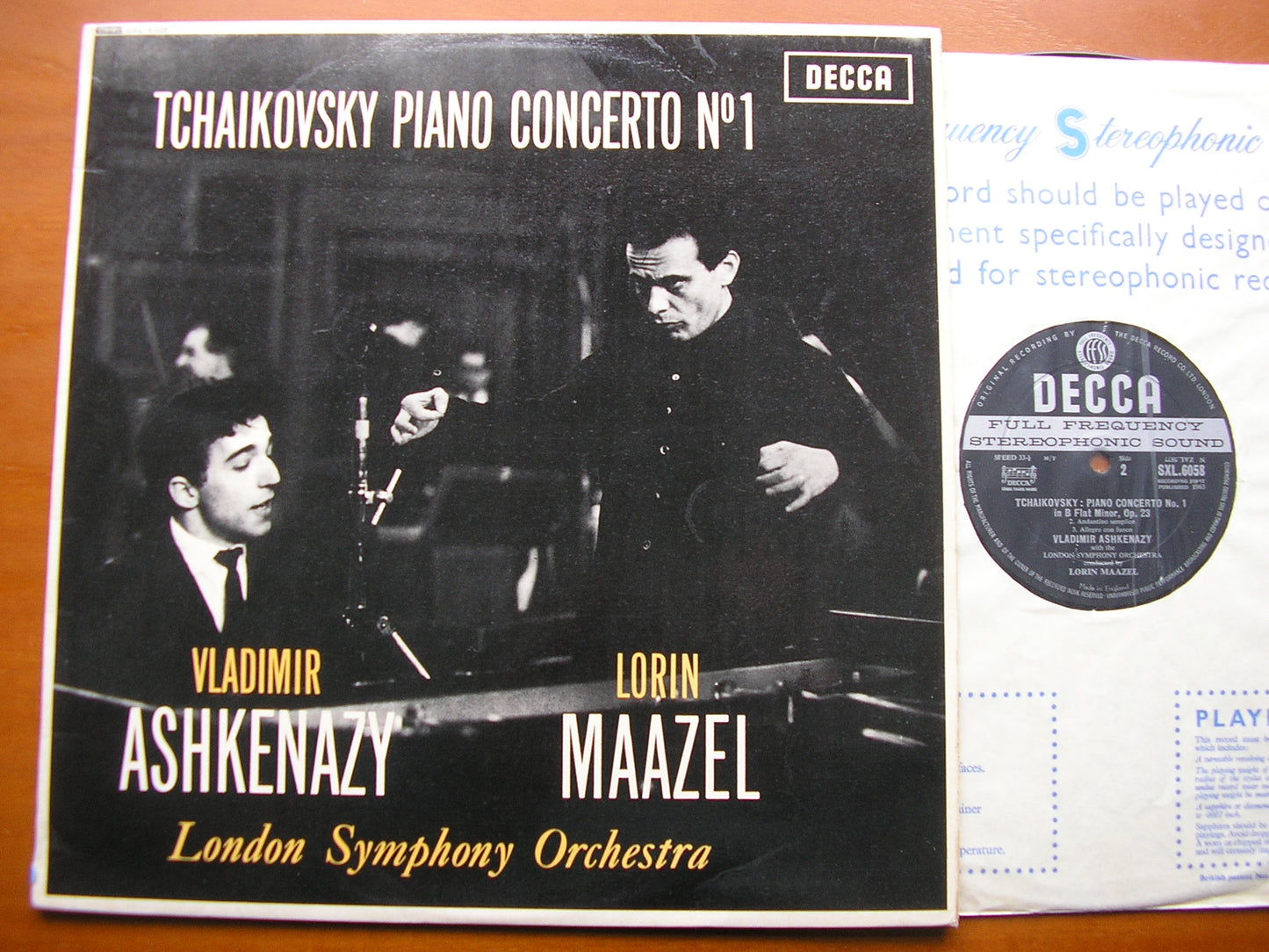 TCHAIKOVSKY: PIANO CONCERTO No. 1     ASHKENAZY / LONDON SYMPHONY / MAAZEL     SXL 6058