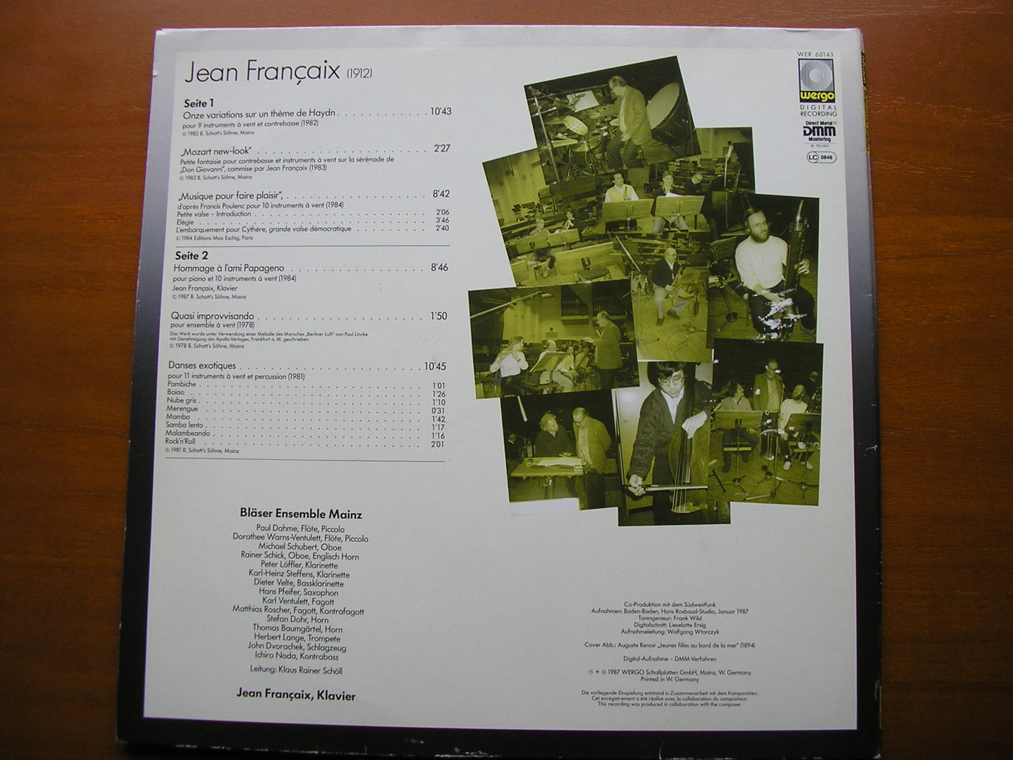 FRANCAIX: MUSIQUE POUR FAIRE PLAISIR       FRANCAIX / MAINZ WIND ENSEMBLE       WER 60143