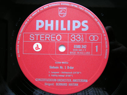 MAHLER: SYMPHONY No. 1       HAITINK / CONCERTGEBOUW ORCHESTRA     6500 342