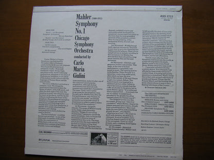 MAHLER: SYMPHONY No. 1         GIULINI / CHICAGO SYMPHONY      ASD 2722