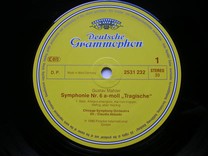 MAHLER: SYMPHONY No. 6     CLAUDIO ABBADO / CHICAGO SYMPHONY    2707 117