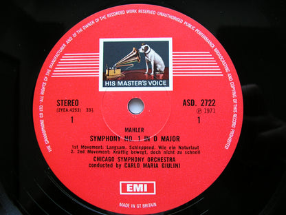 MAHLER: SYMPHONY No. 1         GIULINI / CHICAGO SYMPHONY      ASD 2722