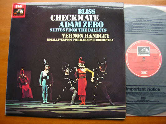 BLISS: CHECKMATE / ADAM ZERO  ballet suites      VERNON HANDLEY / ROYAL LIVERPOOL PHILHARMONIC     ASD 3687