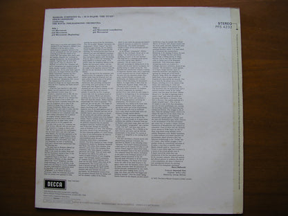 MAHLER: SYMPHONY No. 1      LEINSDORF / ROYAL PHILHARMONIC ORCHESTRA     PFS 4232