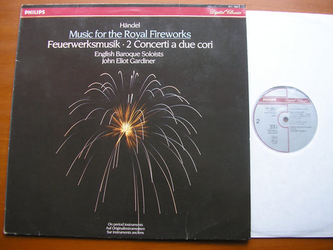 HANDEL: MUSIC FOR THE ROYAL FIREWORKS / TWO CONCERTI 'a due cori'    GARDINER / ENGLISH BAROQUE SOLOISTS    411 122