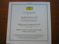 MAHLER: SYMPHONY No. 6 / Adagio from SYMPHONY No. 10    RAFAEL KUBELIK / BAVARIAN RADIO SYMPHONY   2707 037