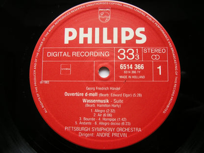 HANDEL: WATER MUSIC Suite / ROYAL FIREWORKS MUSIC Suite     PREVIN / PITTSBURGH SYMPHONY     6514 366