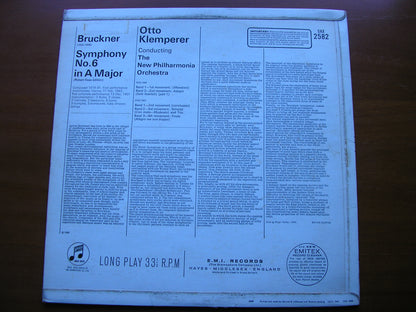 BRUCKNER: SYMPHONY No. 6      KLEMPERER / NEW PHILHARMONIA    SAX 2582
