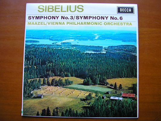 SXL 6364  SIBELIUS: SYMPHONIES Nos. 3 & 6      MAAZEL / VIENNA PHILHARMONIC     ED2