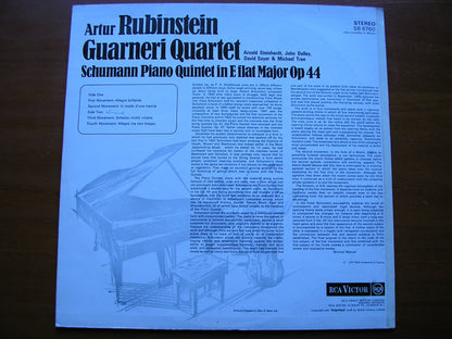 SCHUMANN: PIANO QUINTET    ARTUR RUBINSTEIN / GUARNERI QUARTET     SB 6760
