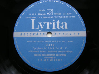 ELGAR: SYMPHONY No. 1     BOULT / LONDON PHILHSRMONIC    SRCS 39