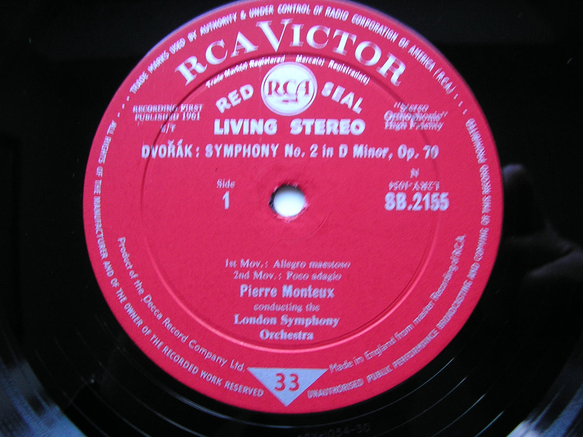 DVORAK: SYMPHONY No. 7      MONTEUX / LONDON SYMPHONY     SB 2155
