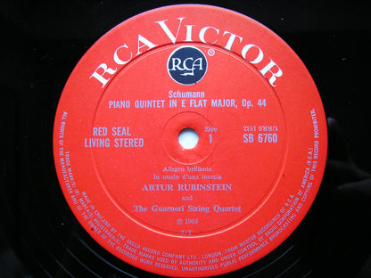 SCHUMANN: PIANO QUINTET    ARTUR RUBINSTEIN / GUARNERI QUARTET     SB 6760