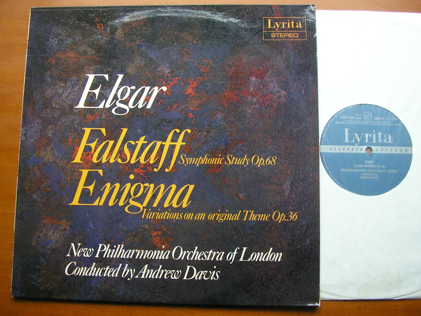 ELGAR: FALSTAFF / ENIGMA VARIATIONS    ANDREW DAVIS / NEW PHILHARMONIA    SRCS 77