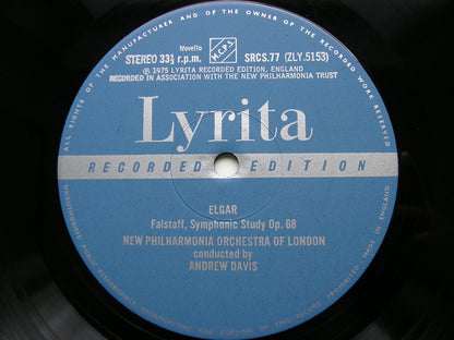 ELGAR: FALSTAFF / ENIGMA VARIATIONS    ANDREW DAVIS / NEW PHILHARMONIA    SRCS 77