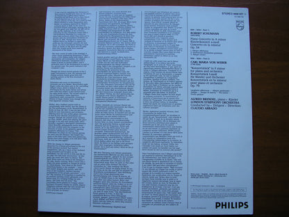 SCHUMANN: PIANO CONCERTO /WEBER: KONZERTSTUCK     BRENDEL / LONDON SYMPHONY / ABBADO     9500 677