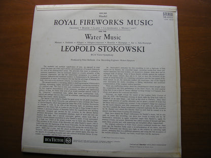 HANDEL: WATER MUSIC / ROYAL FIREWORKS MUSIC    STOKOWSKI / RCA VICTOR SYMPHONY    SB 6522