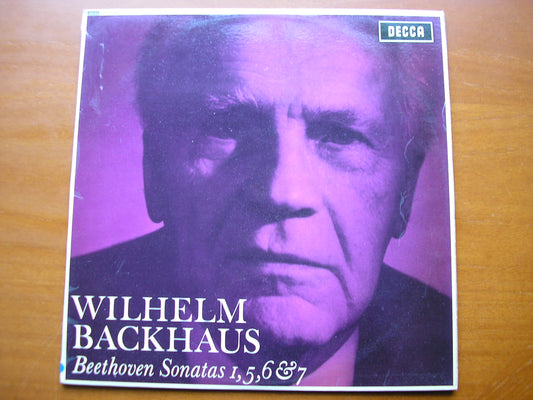 SXL 6097  BEETHOVEN: PIANO SONATAS Nos. 1 / 5 / 6 / 7   WILHELM BACKHAUS     ED1