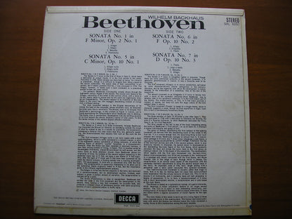 SXL 6097  BEETHOVEN: PIANO SONATAS Nos. 1 / 5 / 6 / 7   WILHELM BACKHAUS     ED1