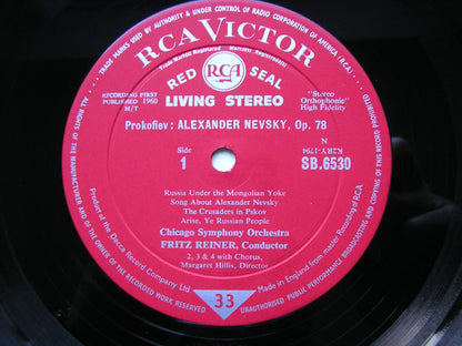 PROKOFIEV: ALEXANDER NEVSKY       ELIAS / CHICAGO SYMPHONY / REINER       SB 6530