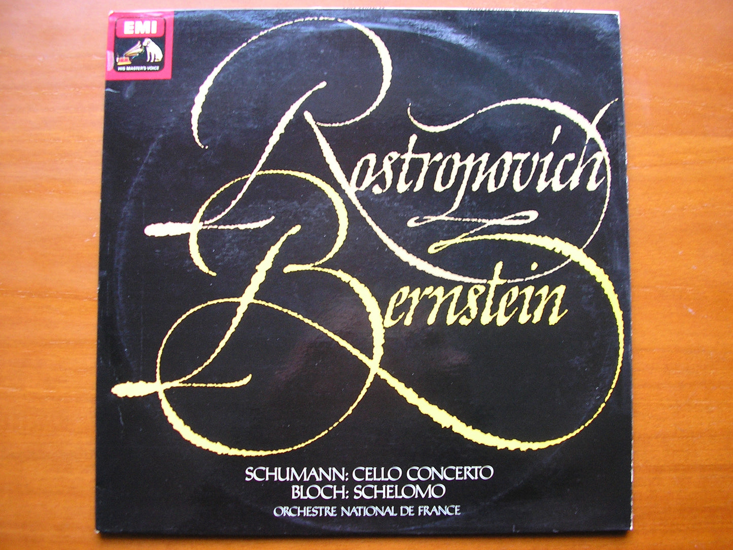 SCHUMANN: CELLO CONCERTO / BLOCH: SCHELOMO      ROSTROPOVICH / FRENCH NATIONAL ORCHESTRA / BERNSTEIN   ASD 3334