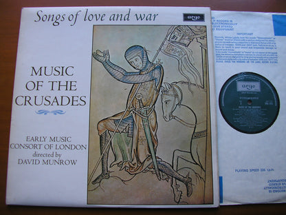MUSIC OF THE CRUSADES: Songs of Love and War   THE EARLY MUSIC CONSORT OF LONDON / MUNROW     ZRG 673