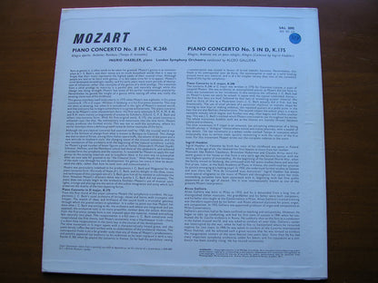 MOZART: PIANO CONCERTOS Nos. 5 & 8     HAEBLER / LONDON SYMPHONY / GALLIERA       SAL 3592