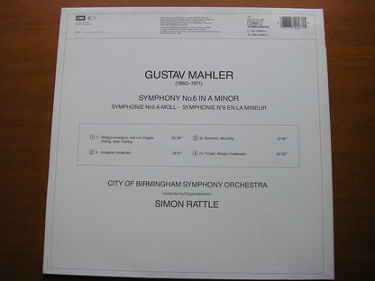 MAHLER: SYMPHONY No. 6    SIMON RATTLE / CITY OF BIRMINGHAM SYMPHONY  7 54047