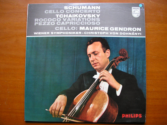 SCHUMANN: CELLO CONCERTO / TCHAIKOVSKY: ROCOCO VARIATIONS     GENDRON / VIENNA SYMPHONY / DOHNANYI    A 02243