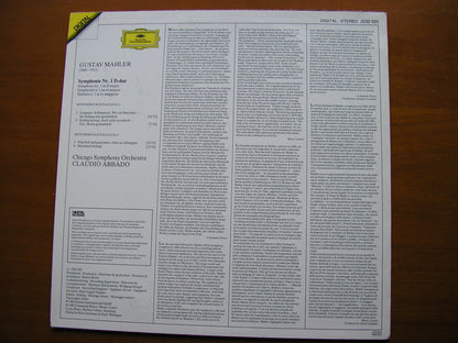 MAHLER: SYMPHONY No. 1      ABBADO / CHICAGO SYMPHONY     2532  020