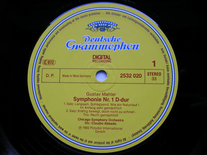 MAHLER: SYMPHONY No. 1      ABBADO / CHICAGO SYMPHONY     2532  020