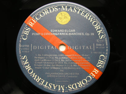 ELGAR: ENIGMA VARIATIONS / POMP & CIRCUMSTANCE MARCHES Nos. 1 - 5     ANDREW DAVIS / PHILHARMONIA ORCHESTRA      D 37755