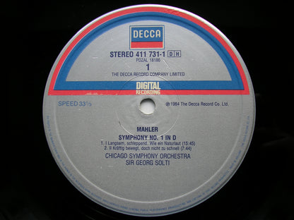 MAHLER: SYMPHONY No. 1       SOLTI / CHICAGO SYMPHONY    411 731