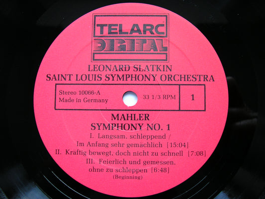 MAHLER: SYMPHONY No. 1       SLATKIN / SAINT LOUIS SYMPHONY     DG-10066