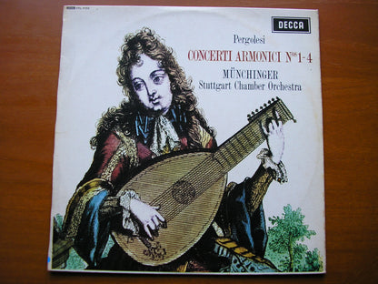 SXL 6102  PERGOLESI: CONCERTI ARMONICI Nos. 1 / 2 / 3 / 4       MUNCHINGER / STUTTGART CHAMBER ORCHESTRA      ED1