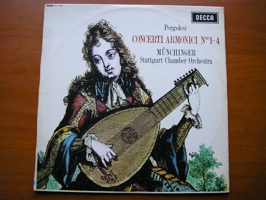 SXL 6102  PERGOLESI: CONCERTI ARMONICI Nos. 1 / 2 / 3 / 4       MUNCHINGER / STUTTGART CHAMBER ORCHESTRA      ED1