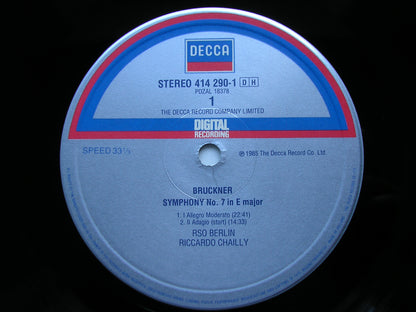 BRUCKNER: SYMPHONY No. 7     CHAILLY / BERLIN RADIO SYMPHONY    414 290