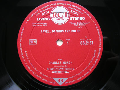 RAVEL: DAPHNIS & CHLOE  complete ballet   MUNCH / BOSTON SYMPHONY  SB 2137