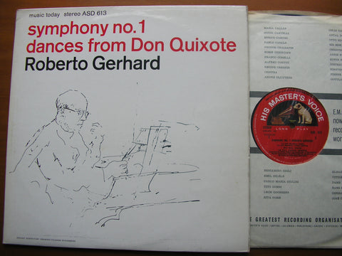 GERHARD: SYMPHONY No.1 / DANCES from DON QUIXOTE    DORATI / BBC SYMPHONY   ASD 613