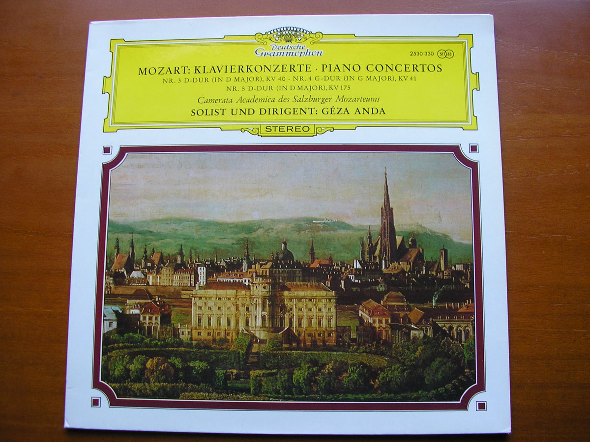 MOZART: PIANO CONCERTOS Nos. 3 / 4 / 5       GEZA ANDA / CAMERATA ACADEMICA       2530 330