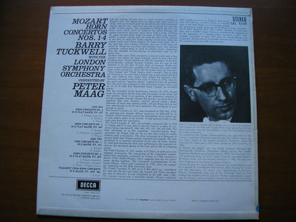SXL 6108   MOZART: HORN CONCERTOS Nos. 1 - 4      TUCKWELL / LONDON SYMPHONY / MAAG      ED1