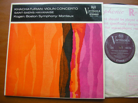 KHACHATURIAN: VIOLIN CONCERTO     KOGAN / BOSTON SYMPHONY / MONTEUX     VICS 1153