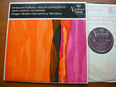 KHACHATURIAN: VIOLIN CONCERTO     KOGAN / BOSTON SYMPHONY / MONTEUX     VICS 1153
