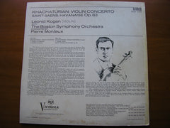 KHACHATURIAN: VIOLIN CONCERTO     KOGAN / BOSTON SYMPHONY / MONTEUX     VICS 1153