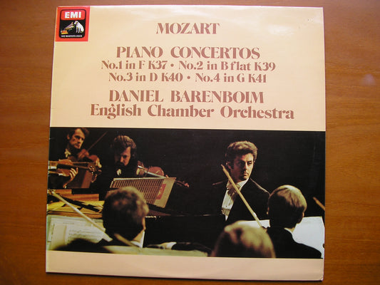 MOZART: PIANO ONCERTOS Nos. 1 - 4      BARENBOIM / ENGLISH CHAMBER ORCHESTRA     ASD 3218