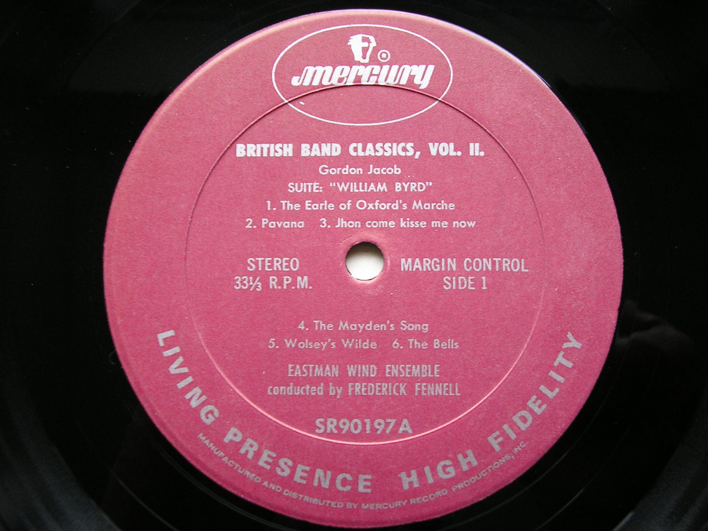 BRITISH BAND CLASSICS Volume 2     JACOB / HOLST / WALTON        FENNELL / EASTMAN WIND ENSEMBLE         SR90197