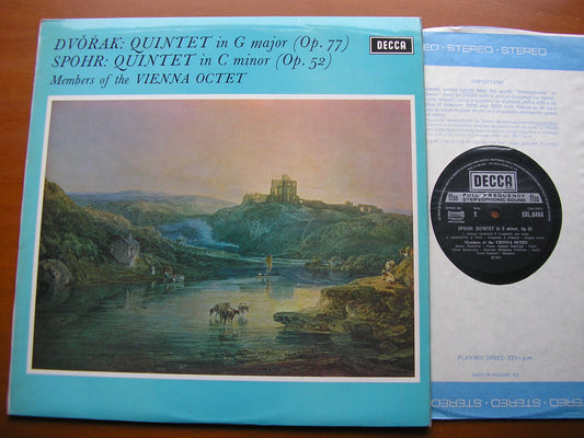 DVORAK: QUINTET in G / SPOHR: QUINTET in C    MEMBERS OF THE VIENNA OCTET     SXL 6463
