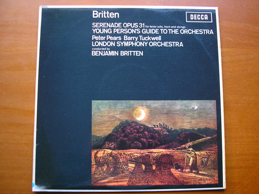 SXL 6110  BRITTEN: SERENADE / YOUNG PERSON'S GUIDE TO THE ORCHESTRA     PEARS / TUCWELL / LSO / BRITTEN     ED1