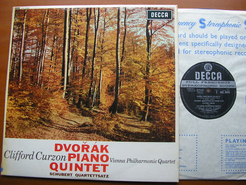 DVORAK: PIANO QUINTET Op. 81     CURZON / VIENNA PHILHARMONIC QUARTET   SXL 6043