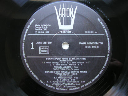 HINDEMITH: THREE SONATAS       IVALDI / LEE / MEUNIER / DEBOST       ARN 38691